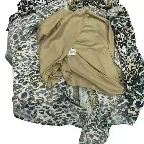 Vintage Cheetah / Leopard Animal Print Dressbarn Dress Size 20 Sleeveless - Picture 5 of 9